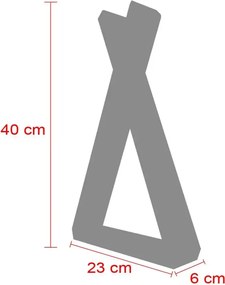Raft de perete din lemn, seria Wood Homs, 40x23x6 cm, 700124