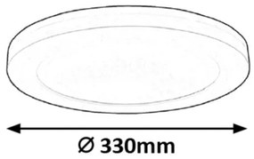 Rabalux 1492 - Plafonieră LED cu senzor, 30 W, 230 V