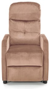 Fotoliu recliner Felipe 2 velvet bej H103 cm
