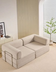 Canapea modulară din memory foam HD – premium, 200x100x70 cm, configurabilă în mai multe moduri (Culoare: Verde)