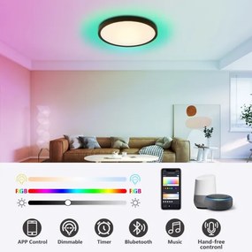 Plafonieră LED RGB dimabilă Immax NEO 07170-B60 TUDO 65W/230V Wi-Fi Tuya + telecomandă