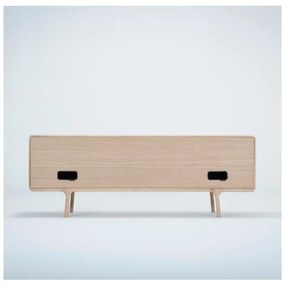 Comodă TV din lemn masiv de stejar Gazzda Fawn