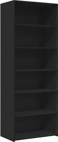 vidaXL Dulap înalt, negru, 70x41x185 cm, lemn prelucrat