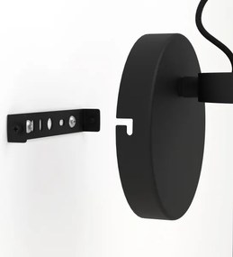 Aplică Eglo 390081 UPANEMA 1xE27/28W/230V negru