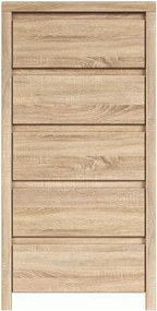 Comoda KASPIAN KOM5S, stejar sonoma, PAL, 56x41x113 cm
