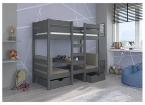 Pat Supraetajat Cu Masa BART Gri 90x200cm