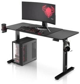 Birou Cu Înălțime Reglabilă Diablo X-Tensio 1400 Negru