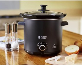 Resigilat: Slow cooker Russell Hobbs 24180-56 Tabla, 3,5 litri, Vas din ceramica, 3 programe, Negru