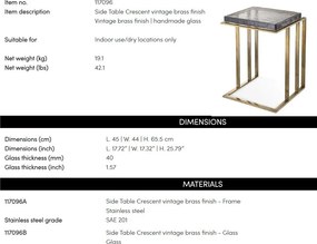 Masuta de cafea design LUX Crescent