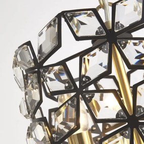 Lustră pe lanț Searchlight 59811-2BSB IRIS 2xE14/60W/230V alamă