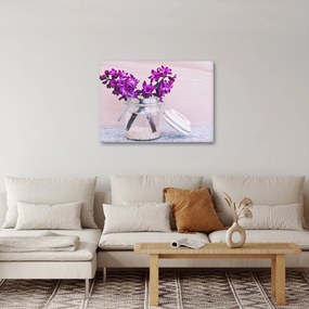 Tablou cu flori violete (70x50 cm)
