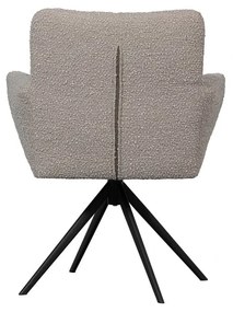 Scaun de sufragerie bej tapițat Vinny – WOOOD