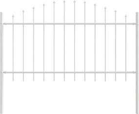 vidaXL Gard de Grădină 7 pcs Alb 170 x 140 cm