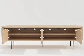 Comoda TV cu furnir de stejar ATELIER 200cm