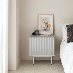 Noptieră gri deschis cu aspect mat Sierra – Teulat