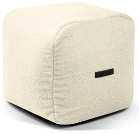 Fotoliu bean bag crem cu tapițerie din țesătură bouclé Plus 50 Lounge – SLOWDOWN