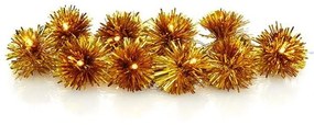 Ghirlandă luminoasă cu LED Markslöjd Pompom, 10 becuri, auriu
