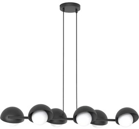 Candelabru suspendat pe cablu BOOM 6xG9/8W/230V negru