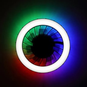 Ventilator LED RGBW de tavan cu lumină Brilliant FANORA LED/30W/230V + telecomandă