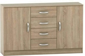 Comoda BETTY 2 BE02-019-01, stejar sonoma, DTD laminat, 150x39x94 cm