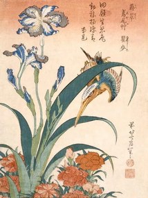 Hokusai, Katsushika - Reproducere Kingfisher, (30 x 40 cm)