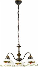 Kolarz 731.83.113 - Candelabru suspendat NONNA 3xE27/75W/230V vișiniu/căpșuni
