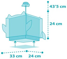 Lustră pentru copii LITTLE OWL 1xE27/60W/230V Dalber 64392