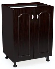 Corp inferior 60 cu 2 usi Zebra MDF mustata wenge