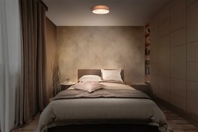 Osram - Plafonieră ORBIS PARIS 3xE27/15W/230V, diametru 48 cm, maro