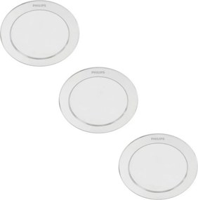 SET 3x plafonieră LED încastrată DIAMOND 1xLED/3,5W/230V 2700K Philips