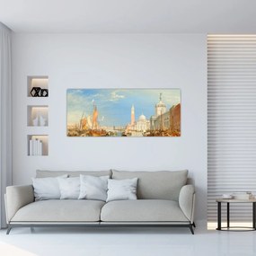 Tablou - Joseph Mallord William Turner, Venice the Dogana and San Giorgio Maggiore, reproducere (120x50 cm)