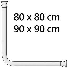 Suport universal pe colț pentru perdea duș Wenko, ø 2,8 cm, alb