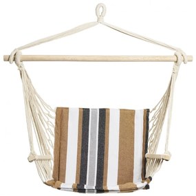 HR HAMAC SUSPENDAT BLK&BROWN STRIPE94X50