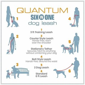 Lesă pentru câini Kurgo® Quantum 2.0, albastră