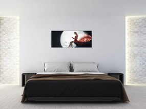 Tablou - Femeia sub clar de lună (120x50 cm)