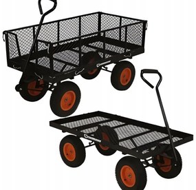 Cărucior de grădină multifuncțional 3in1 cu o capacitate de încărcare de 200 kg