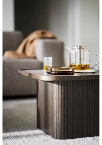 Măsuță de cafea maro închis cu aspect de lemn de stejar ø 60 cm Sullivan – Rowico