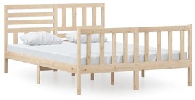 3101153 vidaXL Cadru de pat, 140x200 cm, lemn masiv