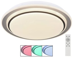 Plafonieră LED RGBW dimabilă FOPPA LED/24W/230V Globo 41581-24 + telecomandă