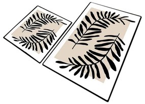 Covorașe de baie bej 2 buc. 60x100 cm Casting – Foutastic