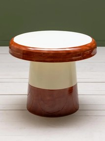 Set 2 masute de cafea din metal, "Shiitake"
