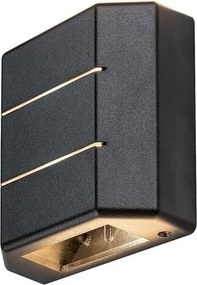 Aplica LED iluminat exterior ambiental IP54 Lippa negru