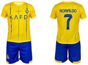 ShopJK Echipament de fotbal pentru copii Ronaldo Al Nassr complet Rozmery: 134