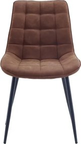 Set de 4 scaune ROADSTAR microfibra cognac