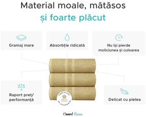 Prosop de maini Basic 50 x 80 cm bej, 100% bumbac