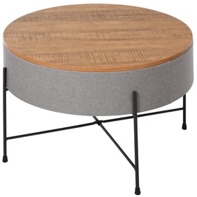 HOMCOM masuta cafea, rotunda, stil industrial, Ф60 x 40cm | AOSOM RO