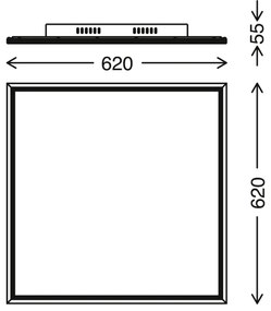 Panoul LED dimabil LED/36W/230V Telefunken 3010-06TF + telecomandă