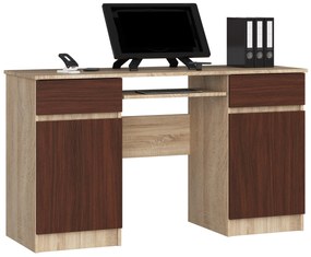 Masă PC Bahadur (Stejar sonoma + wenge). 1069657
