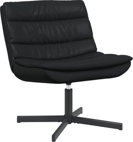vidaXL Scaun pivotant Negru 63 x 75 x 76 cm PU lucios