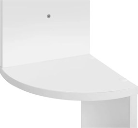 Raft / bibliotecă CIK-CAK, 20x20x127,5cm, alb Vasagle